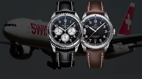All aboard with SWISS - Breitling