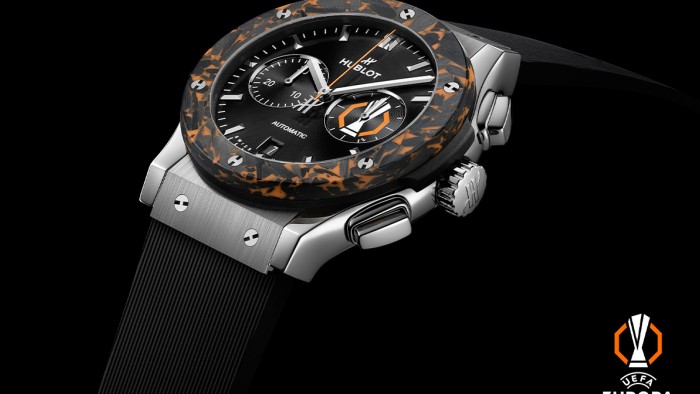 Classic Fusion Chronograph UEFA Europa League Titanium Carbon © Hublot