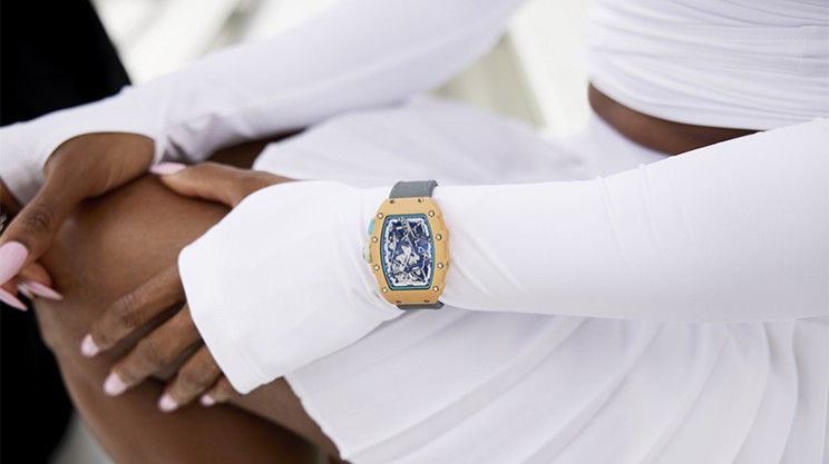 Shelly-Ann wears the RM 07-04 Automatic Sport © Richard Mille