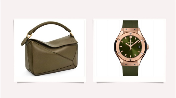 Hublot Classic Fusion King Gold and Loewe Small Puzzle Bag ©Hublot, Loewe