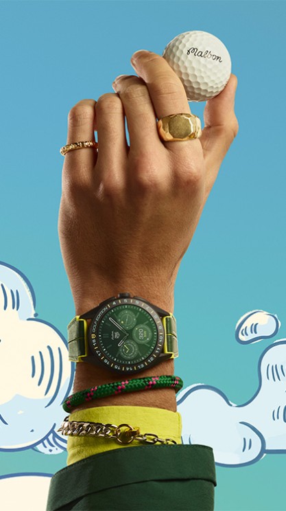 Connected Calibre E4 45mm X Malbon Golf Edition © TAG Heuer