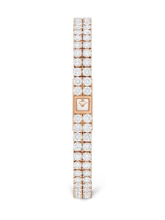 101 Reine en or rose, 6, 8 x 5, 5 mm, mouvement à remontage manuel, bracelet en or rose et diamants © Jaeger LeCoultre