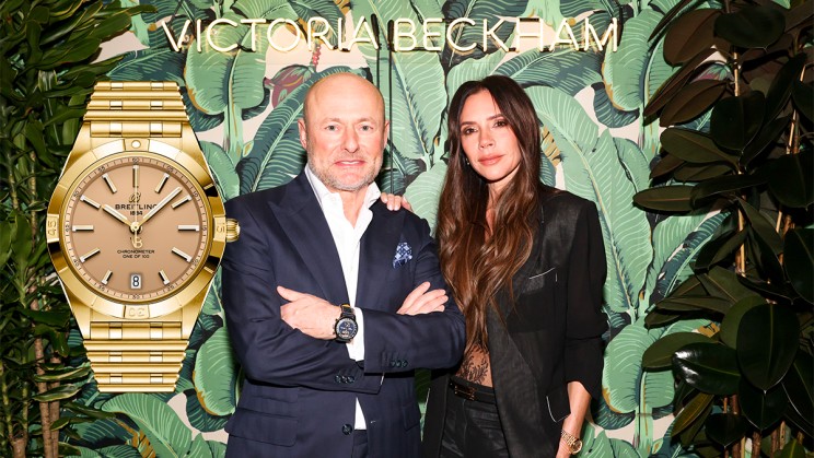 Georges Kern, CEO Breitling and Victoria Beckham | Chronomat Automatic 36 Victoria Beckham © Breitling