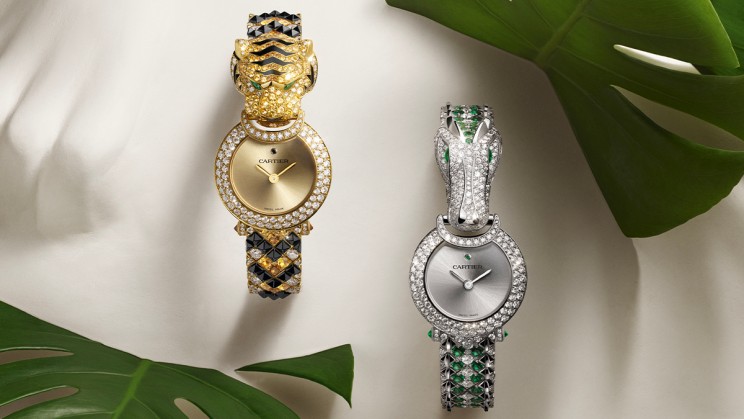 Montre joaillière tigre et crocodile © Cartier