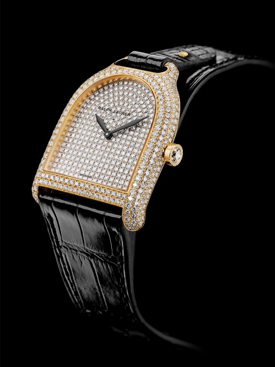 Stirrup Rose Gold Full Set Diamonds © Ralph Lauren