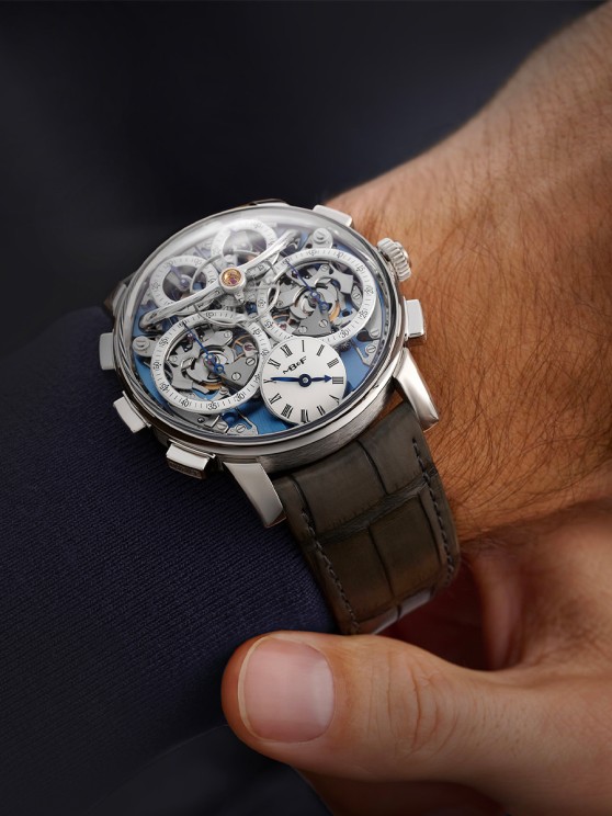 Legacy Machine Sequential Flyback Platinum © MB&F
