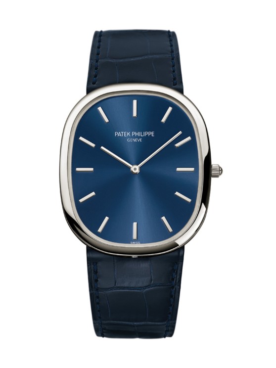 Référence 5738/1R-001, boîte en or rose, 34,5 x 39,5 mm, cadran soleillé, mouvement automatique, bracelet en or rose. CHF 51'000.- © Patek Philippe