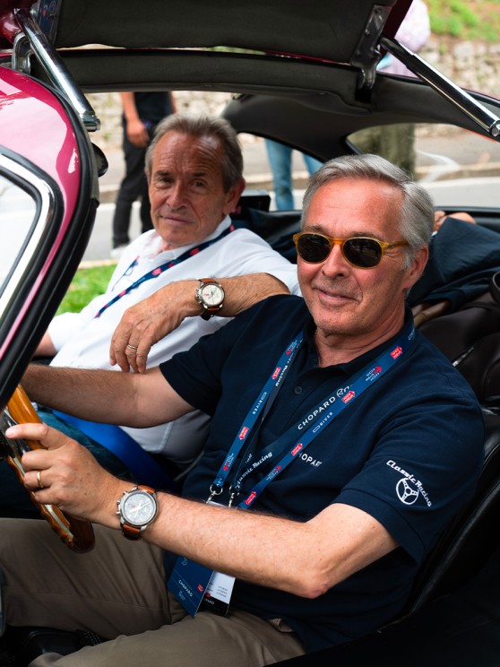 Karl-Friedrich Scheufele, Jacky Ickx, Starting Line in Brescia, 2023 © Chopard
