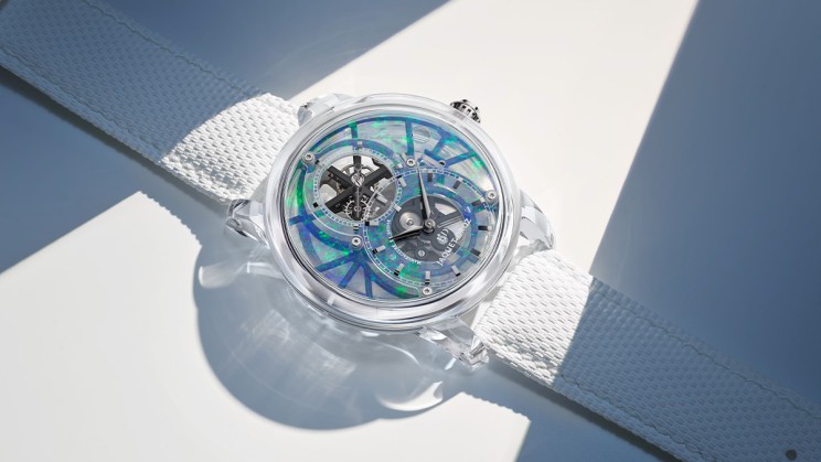 Tourbillon Skelet Sapphire Opal © Jaquet Droz