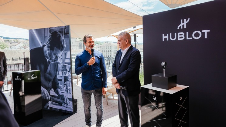 Big Bang Unico All Black event with chef Andreas Caminada and Ricarado Guadalupe Hublot CEO © Hublot
