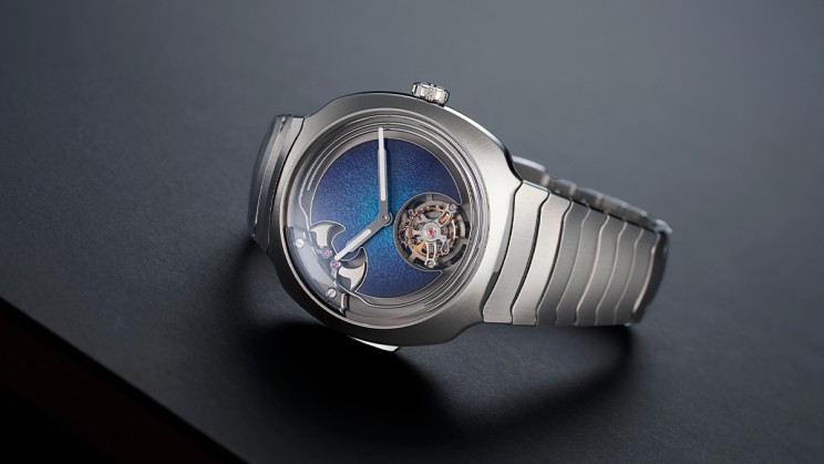 Streamliner Concept Minute Repeater Tourbillon Blue Enamel © H. Moser & Cie.