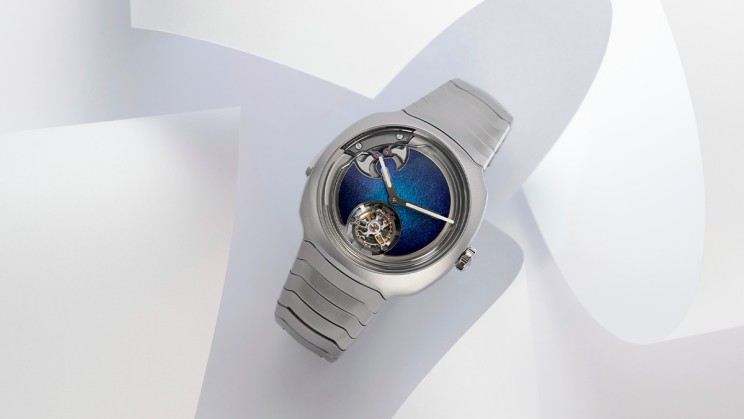 Streamliner Concept Minute Repeater Tourbillon Blue Enamel © H. Moser & Cie.