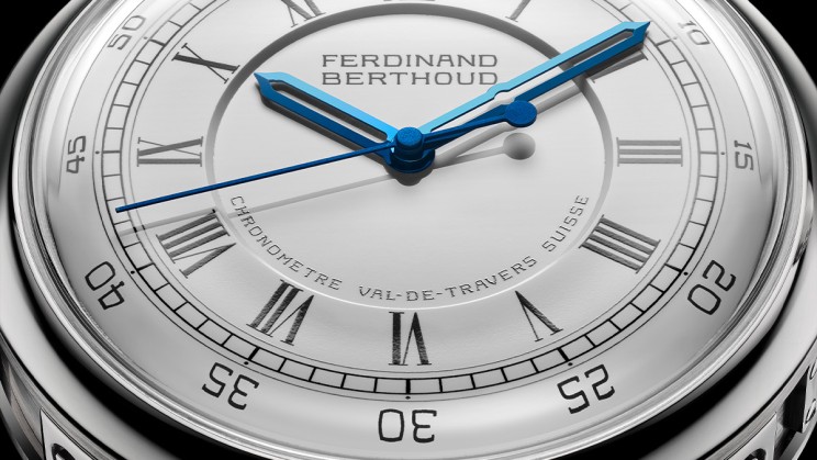 The Chronomètre FB-2RE.1's oven-fired enamel dial © Ferdinand Berthoud