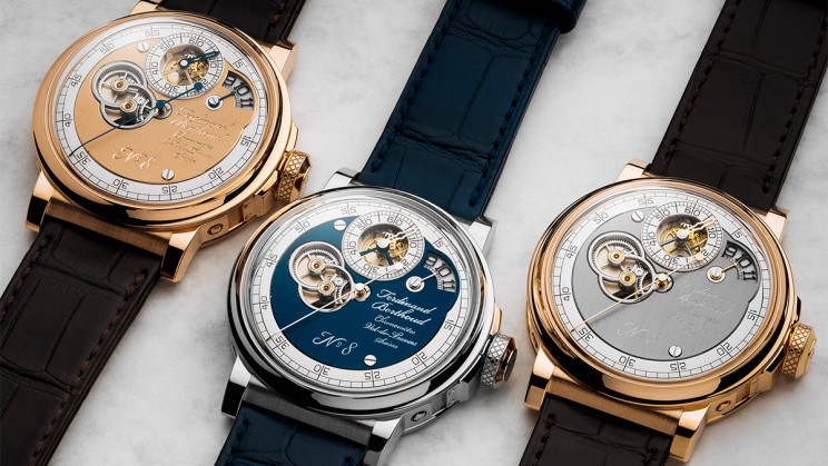 Responsibly-mined rose gold and white gold cases of the Chronomètre FB RSM © Ferdinand Berthoud