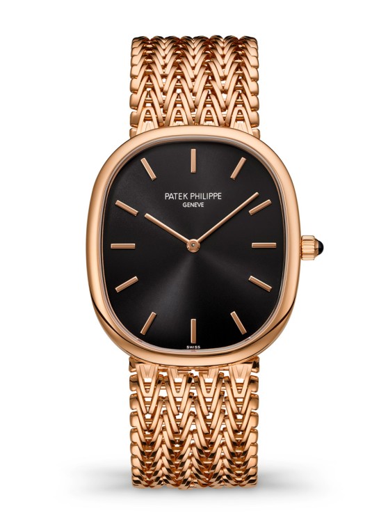 Ellispe référence 5738/1R en or rose,&nbsp;34,5 x 39,5 mm, mouvement automatique, bracelet en or rose ©&nbsp;Patek Philippe