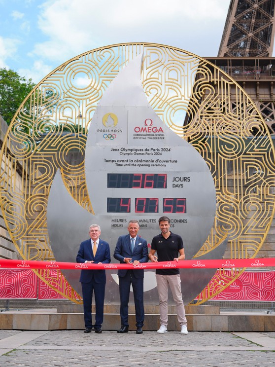 Omega lance officiellement le compte à rebours des Jeux Olympiques de Paris 2024 © Omega