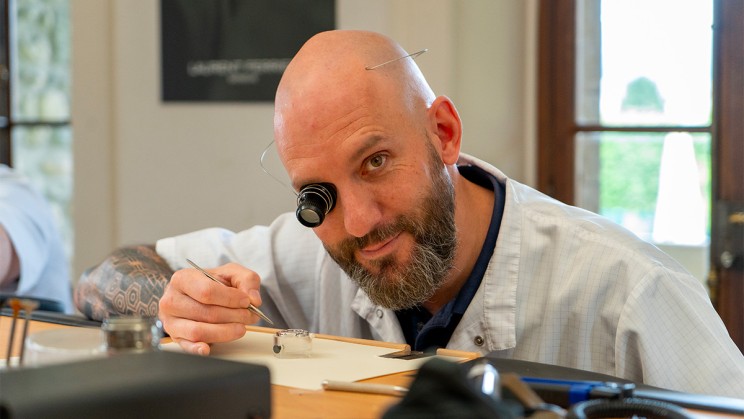 Basile Monnin, Head of Watchmaking at Laurent Ferrier © Amaury Thomas / WorldTempus