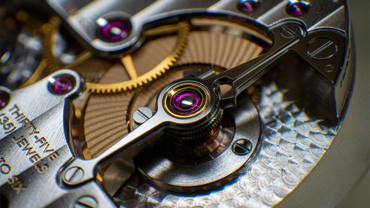 Close-up of the micro-rotor on Laurent Ferrier's Calibre FBN229.01 © Amaury Thomas / WorldTempus