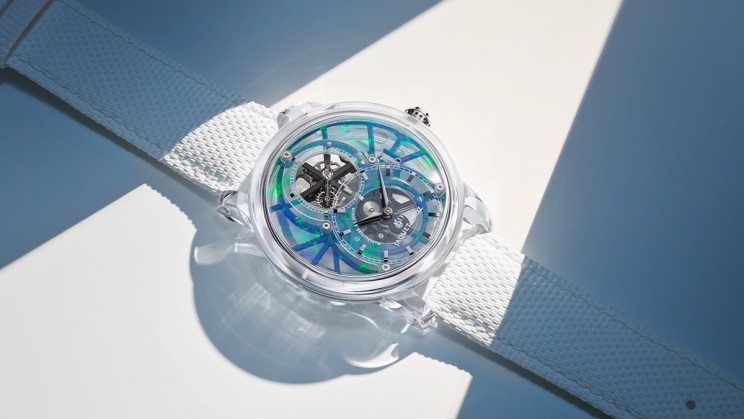 Tourbillon Skelet Sapphire Opal © Jaquet Droz