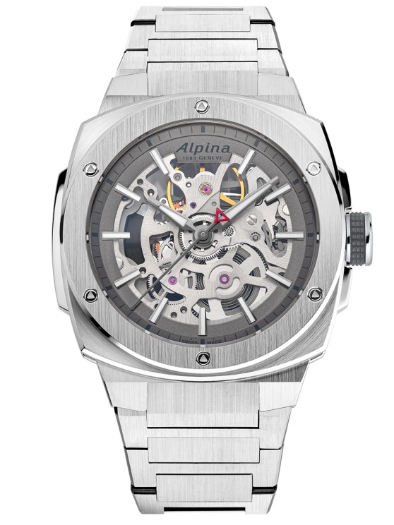 Alpiner Extreme in steel, 40.5 x 39.5mm, automatic movement, steel bracelet © Alpina