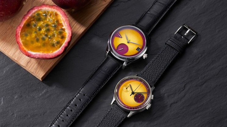 Endeavour Perpetual Calendar Passion Fruit & Studio Underd0g 03SERIES Passi0n Fruit © H. Moser & Cie