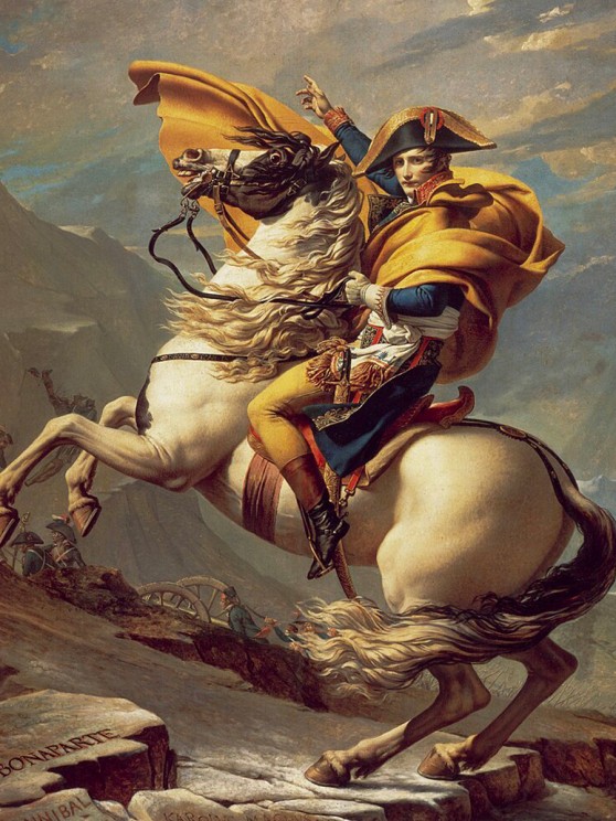 «&nbsp;Bonaparte franchissant le Grand-Saint-Bernard&nbsp;» by Jacques-Louis David, 1800, musée du château de Malmaison © Wikipedia