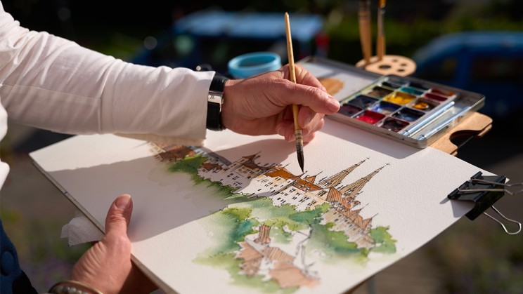 Celestine Sahli’s sketch featured on the dial of the Chapter 4.12 ©&nbsp;BA111OD