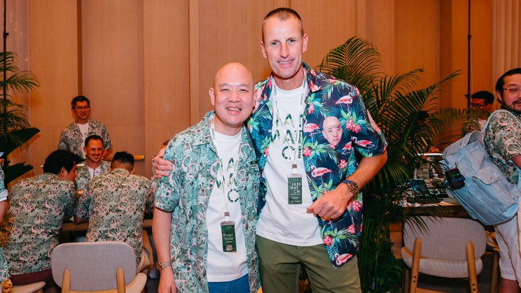 Left to right: Michael Tay (The Hour Glass Managing Director) and Patrick Pruniaux (CEO Ulysse Nardin and Girard-Perregaux) © IAMWATCH