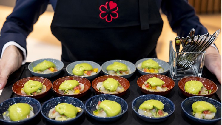 The EHL students providing service duriung the event ©&nbsp;Michelin Guide