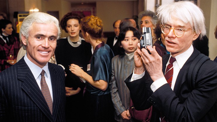 Yves Piaget and Andy Warhol ©&nbsp;Dennis Whitehead 