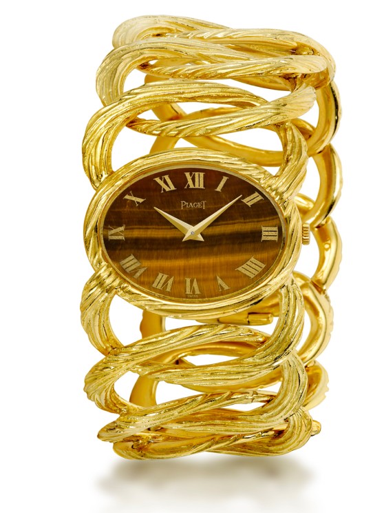 Andy Warhol's Piaget tiger's eye cuff watch ©&nbsp;Piaget