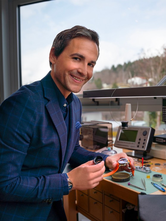 Stéphane Waser at the Manufacture ©&nbsp;Maurice Lacroix