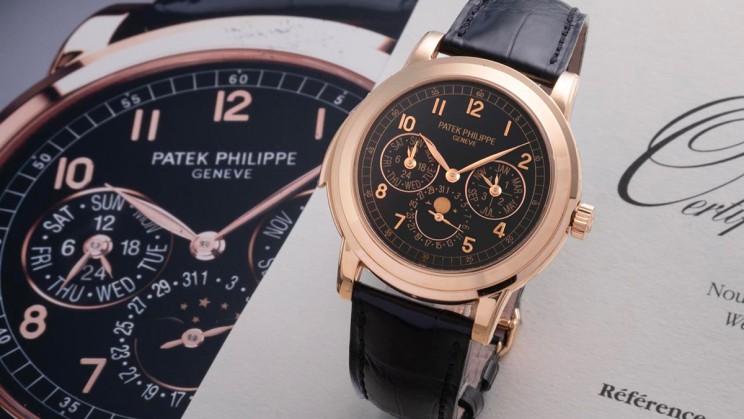 Patek Philippe Ref. 5074R-001, Perpetual Calendar, Cathedral Minute-Repeater, Black dial, 18K Pink gold. EST: 350K - 450K CHF