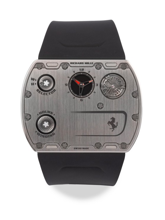 LOT 625 - Richard Mille Ref. UP-01 Ferrari, Ultra-Thin, Limited edition of 150 pieces . EST: 1 000 000 - 2 000 000 CHF