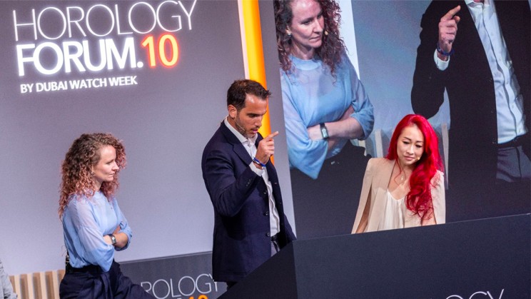 Fiona Kruger, Bertrand Meylan and Suzanne Wong © Horology Forum 2024