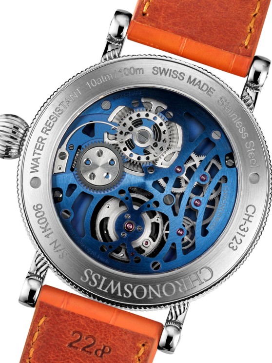 Back of the Open Gear Flying Tourbillon © CHRONOSWISS