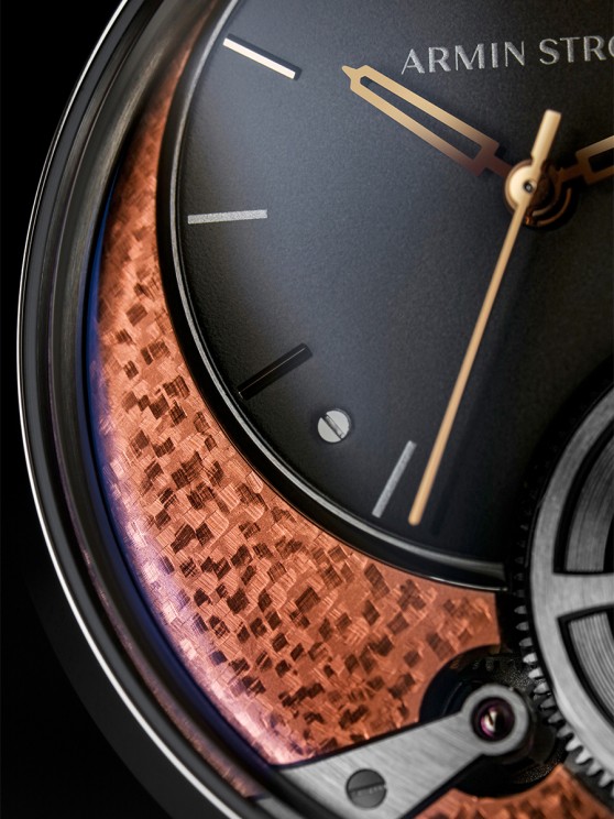 Dial closeup of the Tribute2 – Copper Edition © Armin Strom