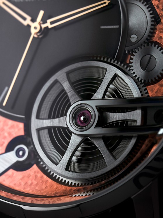 Dial closeup of the Tribute2 – Copper Edition © Armin Strom