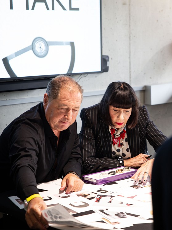 Alain Delamuraz (Jaquet Droz CEO) and Chantal Thomass © Jaquet Droz