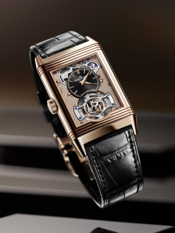 Reverso Tribute Duoface Tourbillon in 18-carat pink gold (750/1000) © Jaeger-LeCoultre