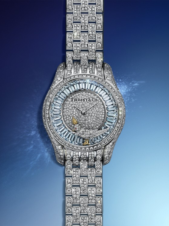 Bird on a Rock Full Pavé Diamond Watch © Tiffany & Co.