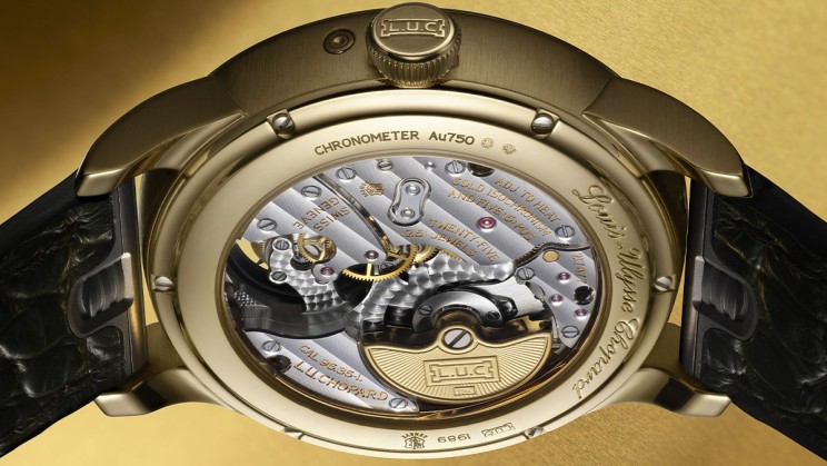 L.U.C Flying T Twin Perpetual open caseback © Chopard
