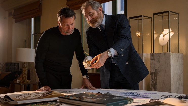 Fabrizio Buonamassa Stigliani (Bulgari) et Maximilian Büsser (MB&F) © Bulgari X MB&F