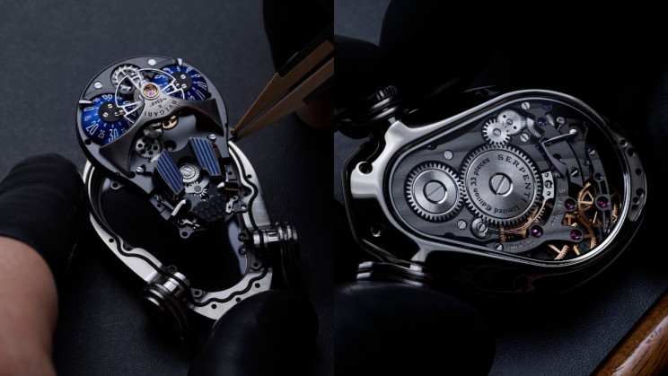 Serpenti movement ©&nbsp;Bulgari X MB&F