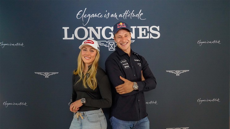 Mikaela Shiffrin et Marco Odermatt, ambassadeurs Longines © Longines
