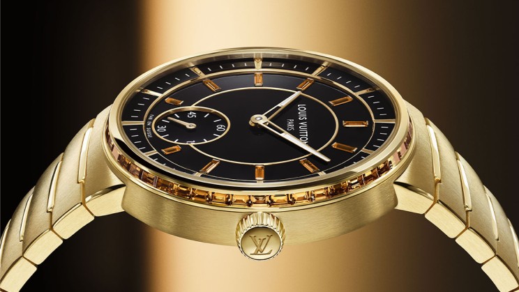 Tambour Yellow Gold Onyx © Louis Vuitton