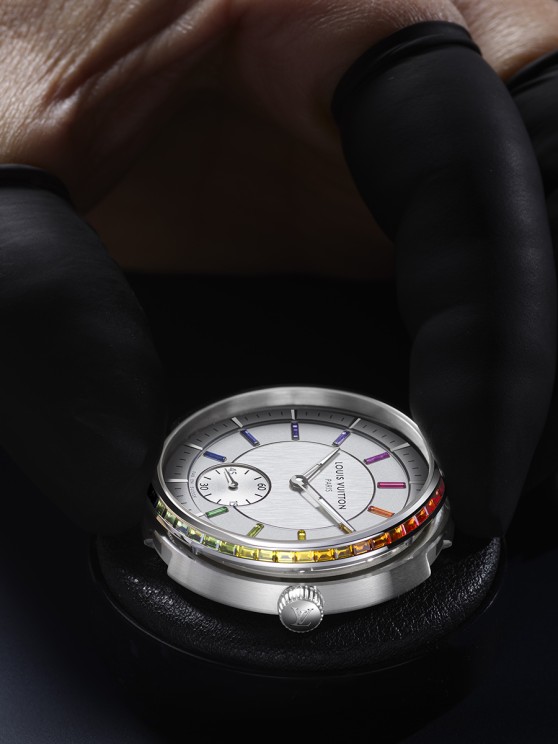 Tambour Platinum Rainbow © Louis Vuitton