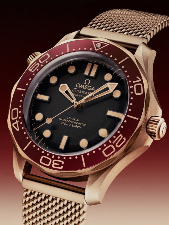 Seamaster Diver 300M in Bronze Gold and Burgundy © Omega