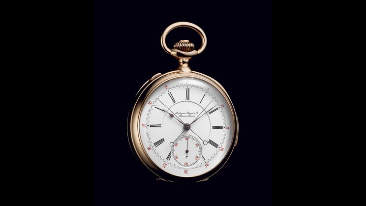 1890. Montre de poche à double complication. Chronographe rattrapante, répétition minutes © Audemars Piguet
