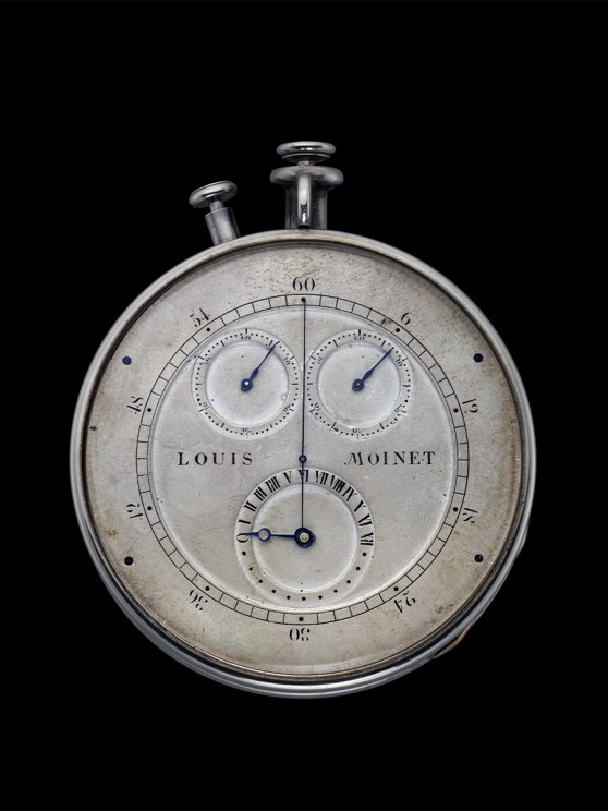 Compteur de Tierces, 1816, premier chronographe certifié - vue sur mouvement © Louis Moinet